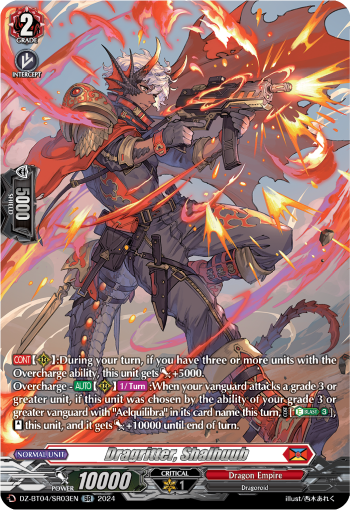 (SR03) Cardfight Vanguard Destined Showdown Single: Dragritter, Shalhuub [D-Format] (V.3 - Silver Rare)  Silver Rare