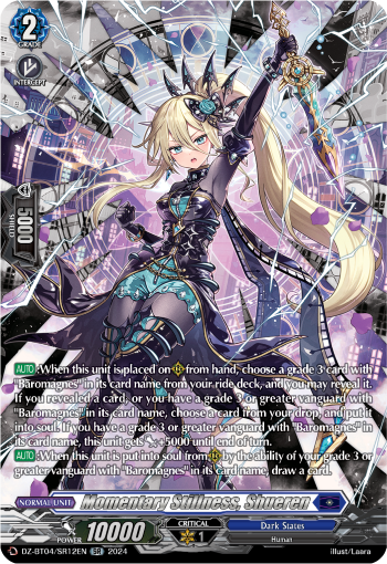 (SR12) Cardfight Vanguard Destined Showdown Single: Momentary Stillness, Shueren [D-Format] (V.3 - Silver Rare)  Silver Rare