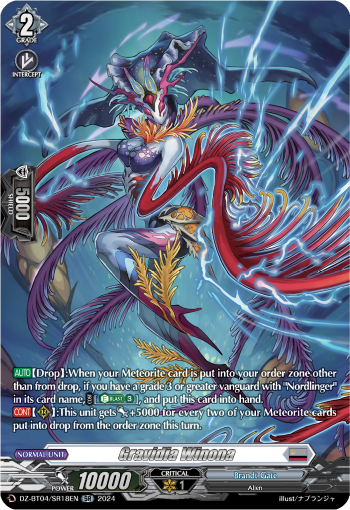(SR18) Cardfight Vanguard Destined Showdown Single: Gravidia Winona [D-Format] (V.3 - Silver Rare)  Silver Rare