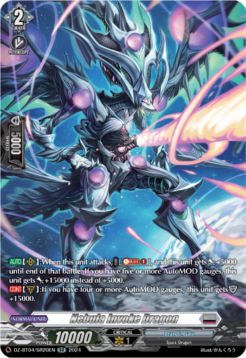 (SR20) Cardfight Vanguard Destined Showdown Single: Nebula Invoke Dragon [D-Format] (V.3 - Silver Rare)  Silver Rare