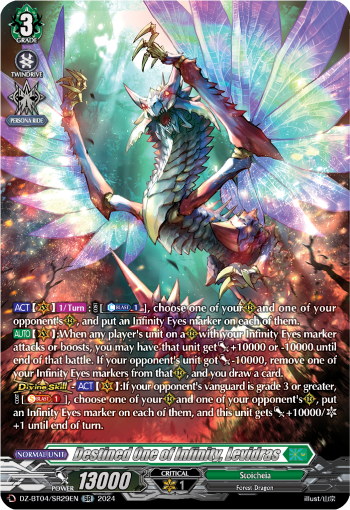 (SR29) Cardfight Vanguard Destined Showdown Single: Destined One of Infinity, Levidras [D-Format] (V.5 - Silver Rare)  Silver Rare