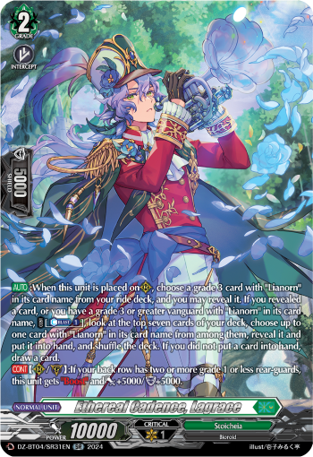 (SR31) Cardfight Vanguard Destined Showdown Single: Ethereal Cadence, Lagrace [D-Format] (V.3 - Silver Rare)  Silver Rare