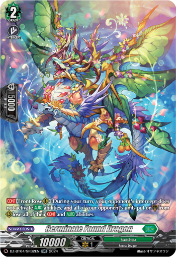 (SR32) Cardfight Vanguard Destined Showdown Single: Germinate Found Dragon [D-Format] (V.3 - Silver Rare)  Silver Rare