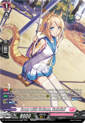 (SR41) Cardfight Vanguard Destined Showdown Single: Sway with Swings, Balatial [D-Format] (V.3 - Silver Rare)  Silver Rare