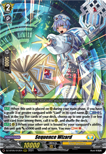(012) Cardfight Vanguard Omniscient Awakening Single: Sequence Wizard [D-Format] (V.1 - Triple Rare)  Triple Rare