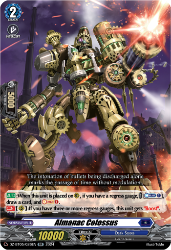 (026) Cardfight Vanguard Omniscient Awakening Single: Almanac Colossus [D-Format] (V.1 - Double Rare)  Double Rare