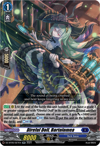 (027) Cardfight Vanguard Omniscient Awakening Single: Direful Doll, Bartolomea [D-Format] (V.1 - Double Rare)  Double Rare