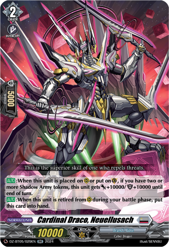 (029) Cardfight Vanguard Omniscient Awakening Single: Cardinal Draco, Neuellusach [D-Format] (V.1 - Double Rare)  Double Rare