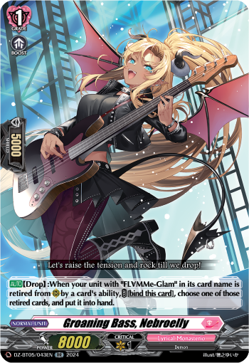 (043) Cardfight Vanguard Omniscient Awakening Single: Groaning Bass, Nebroelly [D-Format] (V.1 - Double Rare)  Double Rare