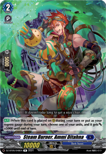 (048) Cardfight Vanguard Omniscient Awakening Single: Steam Burner, Ammi Ditahna [D-Format] (V.1 - Rare)  Rare