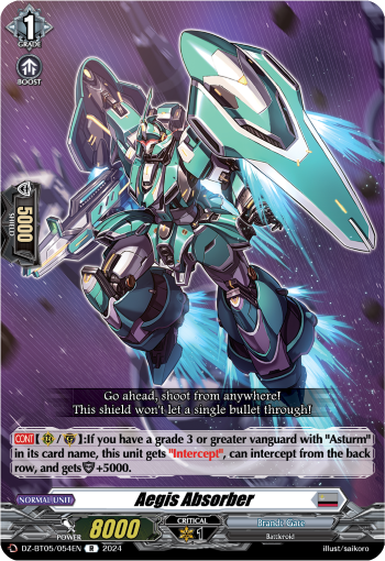(054) Cardfight Vanguard Omniscient Awakening Single: Aegis Absorber [D-Format] (V.1 - Rare)  Rare