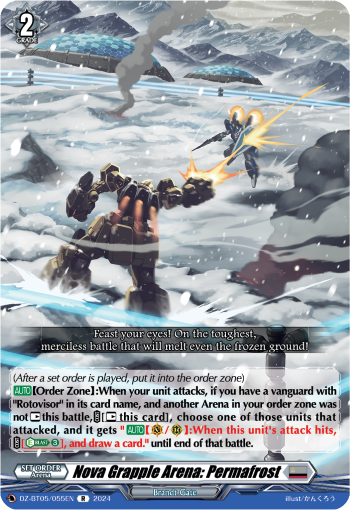 (055) Cardfight Vanguard Omniscient Awakening Single: Nova Grapple Arena: Permafrost [D-Format] (V.1 - Rare)  Rare