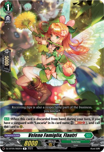 (062) Cardfight Vanguard Omniscient Awakening Single: Veleno Famiglia, Flautri [D-Format] (V.1 - Rare)  Rare