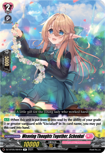 (064) Cardfight Vanguard Omniscient Awakening Single: Weaving Thoughts Together, Schenkul [D-Format] (V.1 - Rare)  Rare