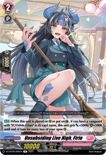 (065) Cardfight Vanguard Omniscient Awakening Single: Unsubsiding Live High, Firio [D-Format] (V.1 - Rare)  Rare