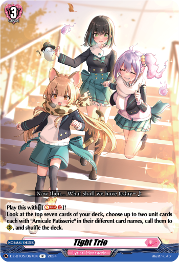 (067) Cardfight Vanguard Omniscient Awakening Single: Tight Trio [D-Format] (V.1 - Rare)  Rare
