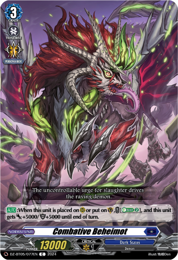 (077) Cardfight Vanguard Omniscient Awakening Single: Combative Beheimot [D-Format]  Common