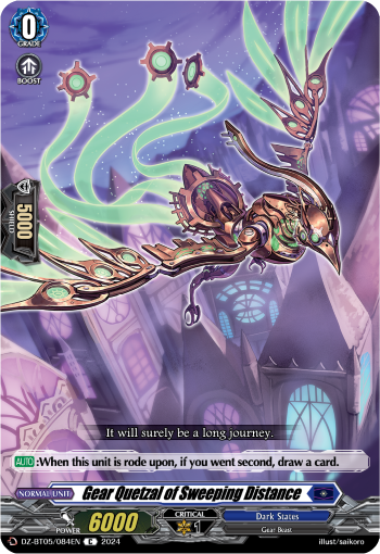 (084) Cardfight Vanguard Omniscient Awakening Single: Gear Quetzal of Sweeping Distance [D-Format]  Common