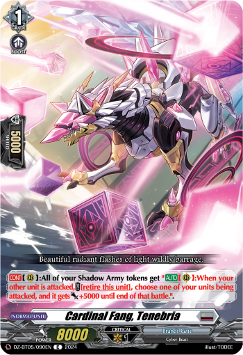 (090) Cardfight Vanguard Omniscient Awakening Single: Cardinal Fang, Tenebria [D-Format]  Common