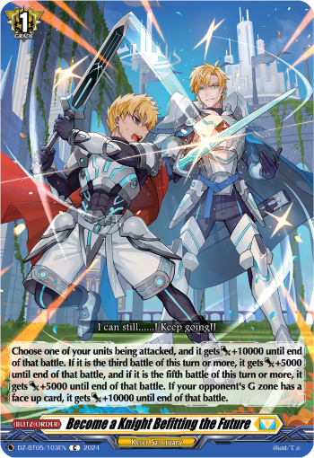 (103) Cardfight Vanguard Omniscient Awakening Single: Become a Knight Befitting the Future [D-Format]  Common