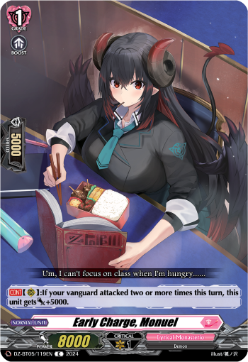 (119) Cardfight Vanguard Omniscient Awakening Single: Early Charge, Monuel [D-Format]  Common
