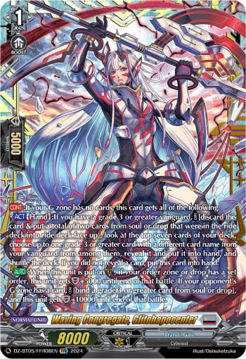 (FFR08) Cardfight Vanguard Omniscient Awakening Single: Waving Congregate, Glitchapocenter [D-Format] (V.2 - Double Frame Rare)  Double Frame Rare