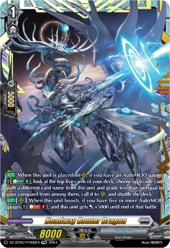 (FFR09) Cardfight Vanguard Omniscient Awakening Single: Headway Router Dragon [D-Format] (V.2 - Double Frame Rare)  Double Frame Rare