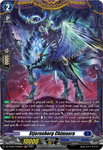 (FR09) Cardfight Vanguard Omniscient Awakening Single: Stjerneborg Chimaera [D-Format] (V.2 - Frame Rare)  Frame Rare