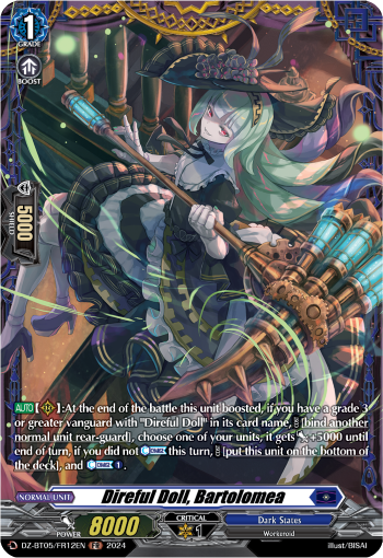 (FR12) Cardfight Vanguard Omniscient Awakening Single: Direful Doll, Bartolomea [D-Format] (V.2 - Frame Rare)  Frame Rare