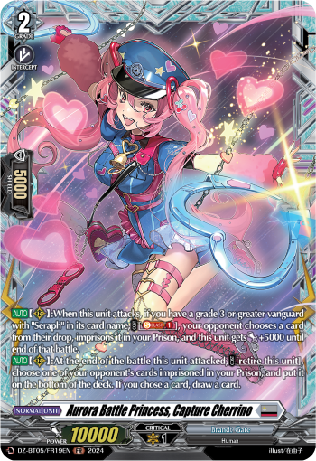 (FR19) Cardfight Vanguard Omniscient Awakening Single: Aurora Battle Princess, Capture Cherrino [D-Format] (V.2 - Frame Rare)  Frame Rare