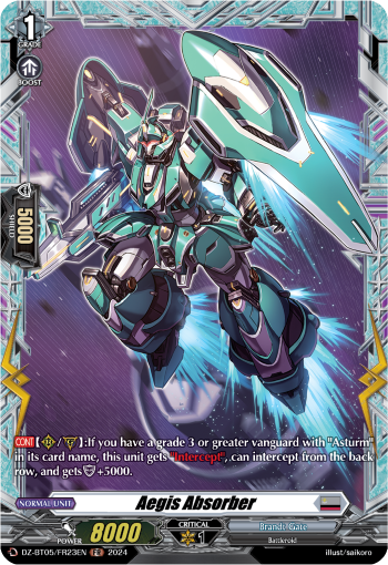 (FR23) Cardfight Vanguard Omniscient Awakening Single: Aegis Absorber [D-Format] (V.2 - Frame Rare)  Frame Rare