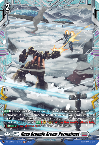 (FR24) Cardfight Vanguard Omniscient Awakening Single: Nova Grapple Arena: Permafrost [D-Format] (V.2 - Frame Rare)  Frame Rare