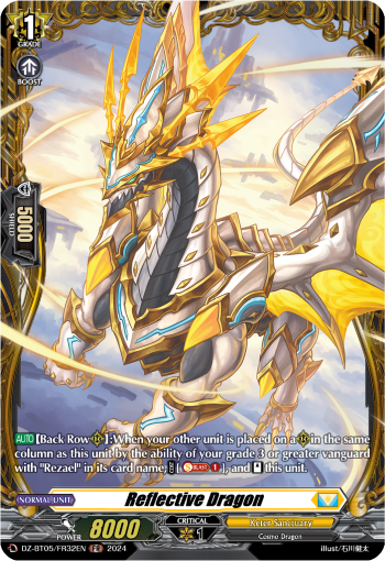 (FR32) Cardfight Vanguard Omniscient Awakening Single: Reflective Dragon [D-Format] (V.2 - Frame Rare)  Frame Rare