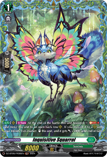 (FR36) Cardfight Vanguard Omniscient Awakening Single: Inquisitive Squarrol [D-Format] (V.2 - Frame Rare)  Frame Rare