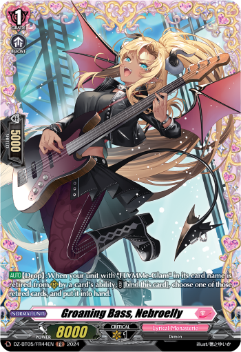 (FR44) Cardfight Vanguard Omniscient Awakening Single: Groaning Bass, Nebroelly [D-Format] (V.2 - Frame Rare)  Frame Rare