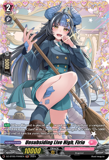 (FR46) Cardfight Vanguard Omniscient Awakening Single: Unsubsiding Live High, Firio [D-Format] (V.2 - Frame Rare)  Frame Rare
