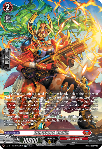(SR02) Cardfight Vanguard Omniscient Awakening Single: Dragritter, Badiia [D-Format] (V.3 - Silver Rare)  Silver Rare