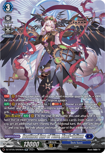 (SR09) Cardfight Vanguard Omniscient Awakening Single: Destined One of Time, Liael=Odium [D-Format] (V.4 - Silver Rare)  Silver Rare