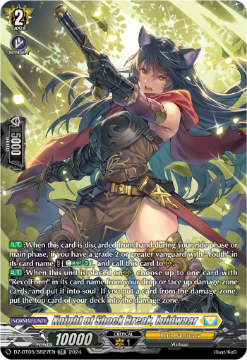(SR27) Cardfight Vanguard Omniscient Awakening Single: Knight of Shock Break, Luidwaar [D-Format] (V.3 - Silver Rare)  Silver Rare