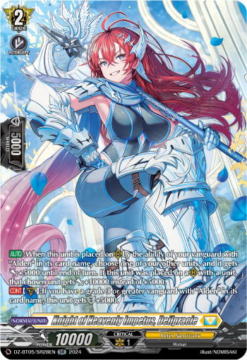 (SR28) Cardfight Vanguard Omniscient Awakening Single: Knight of Heavenly Impetus, Deilpracie [D-Format] (V.3 - Silver Rare)  Silver Rare