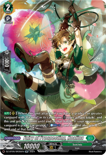 (SR35) Cardfight Vanguard Omniscient Awakening Single: Fairy of Prospecting, Roallua [D-Format] (V.3 - Silver Rare)  Silver Rare