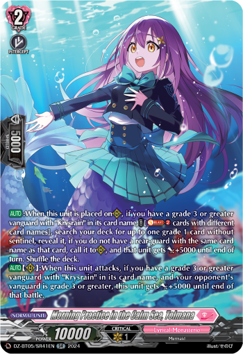 (SR41) Cardfight Vanguard Omniscient Awakening Single: Morning Practice in the Calm Sea, Tolmana [D-Format] (V.3 - Silver Rare)  Silver Rare