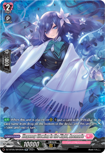 (SR42) Cardfight Vanguard Omniscient Awakening Single: Elegancy Glowing in the Night, Anemarie [D-Format] (V.3 - Silver Rare)  Silver Rare