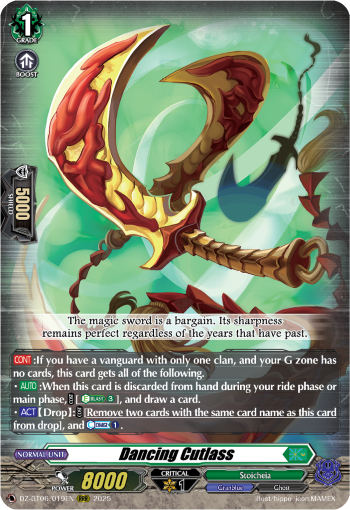 (019) Cardfight Vanguard Generation Dragenesis Single: Dancing Cutlass [D-Format] (V.1 - Triple Rare)  Triple Rare