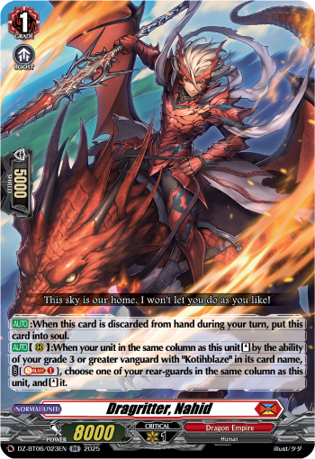 (023) Cardfight Vanguard Generation Dragenesis Single: Dragritter, Nahid [D-Format] (V.1 - Double Rare)  Double Rare