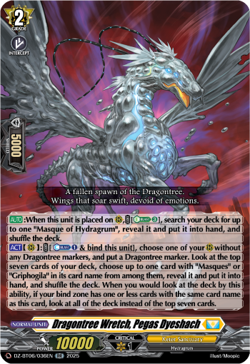 (036) Cardfight Vanguard Generation Dragenesis Single: Dragontree Wretch, Pegas Dyeshach [D-Format] (V.1 - Double Rare)  Double Rare