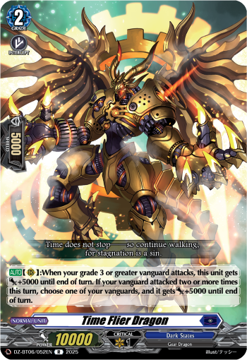 (052) Cardfight Vanguard Generation Dragenesis Single: Time Flier Dragon [D-Format] (V.1 - Rare)  Rare