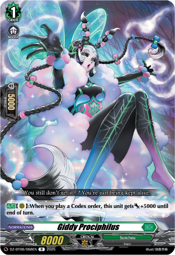 (068) Cardfight Vanguard Generation Dragenesis Single: Giddy Prociphilus [D-Format] (V.1 - Rare)  Rare
