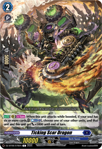 (079) Cardfight Vanguard Generation Dragenesis Single: Ticking Scar Dragon [D-Format]  Common