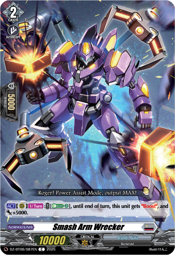 (087) Cardfight Vanguard Generation Dragenesis Single: Smash Arm Wrecker [D-Format]  Common